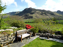 Garden, cottages, Great Langdale